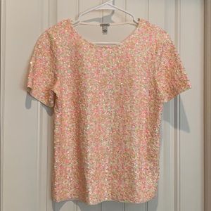 J Crew Sequin Shirt